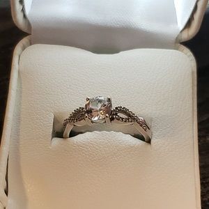 10k gold Sapphire and Diamond Ring